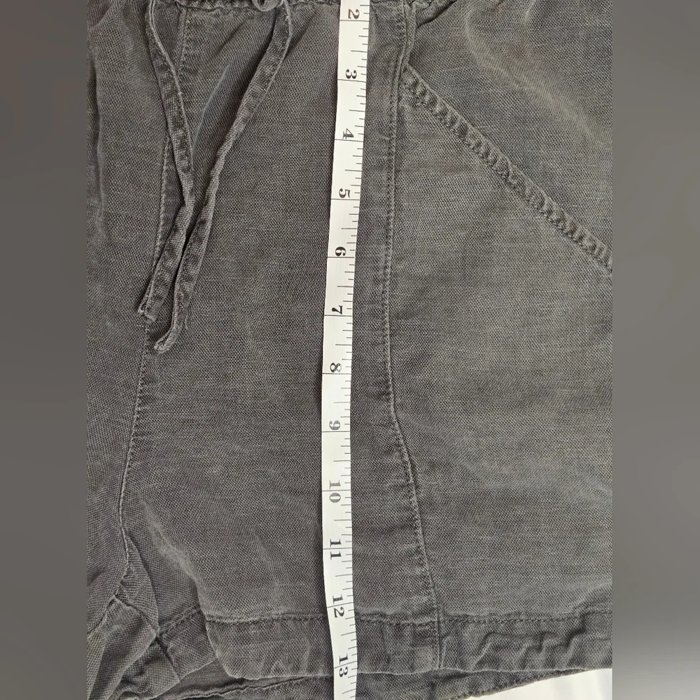 🖤 C&C California Linen Blend Shorts Dark Gray Size Large - Picture 4 of 5